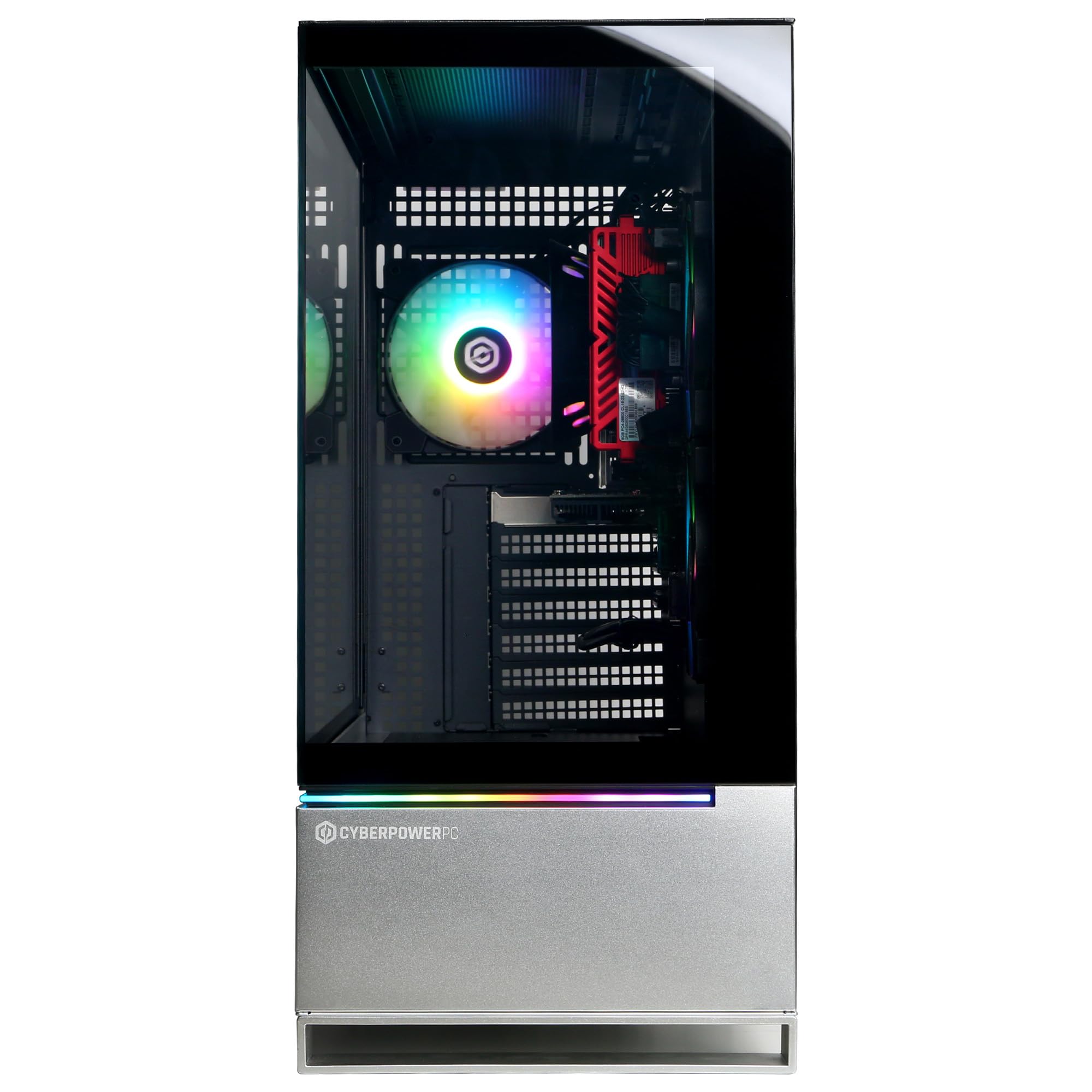 Craques high performance gaming pc with transparent side panel and RGB cooling fan