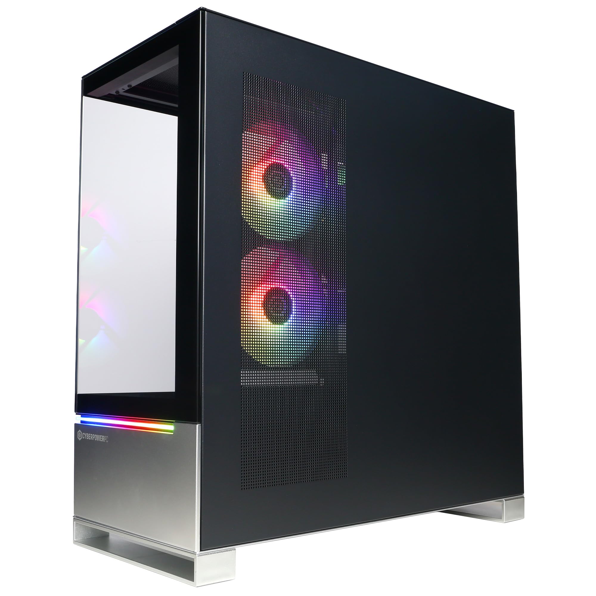 Craques high performance gaming pc with RGB fans and sleek black case design