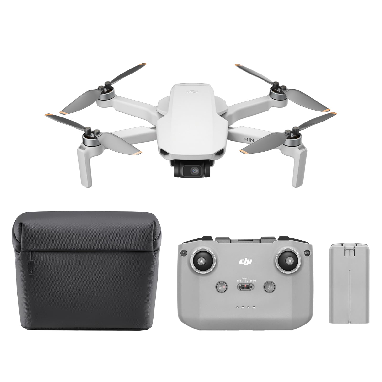 craques DJI Neo mini drone 4K UHD with remote controller, battery, and carrying case set