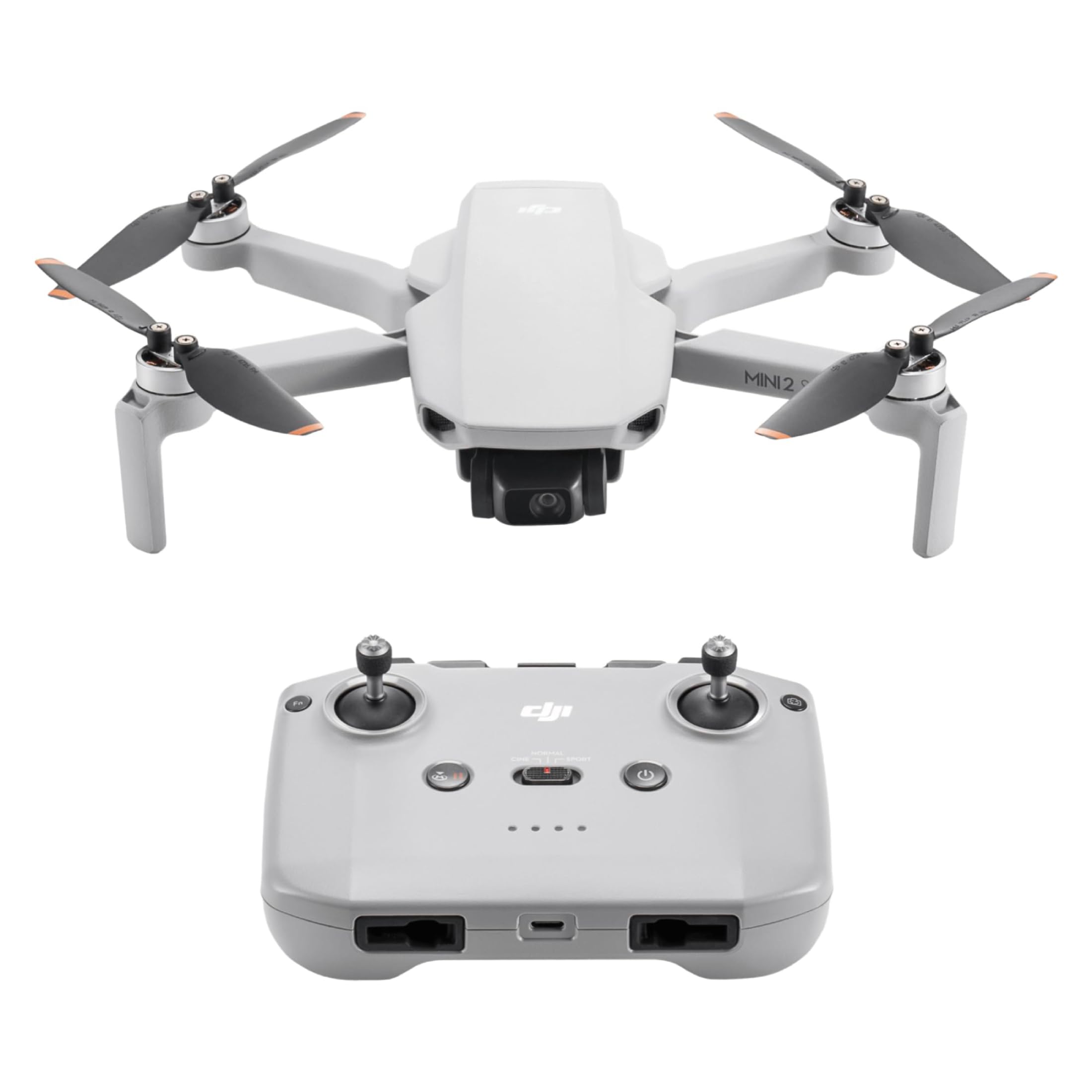 DJI Neo mini drone 4K UHD with compact gray design and matching remote controller by craques
