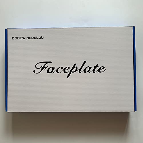 craques PS5 faceplate with RGB lighting packaging box with simple white and blue design