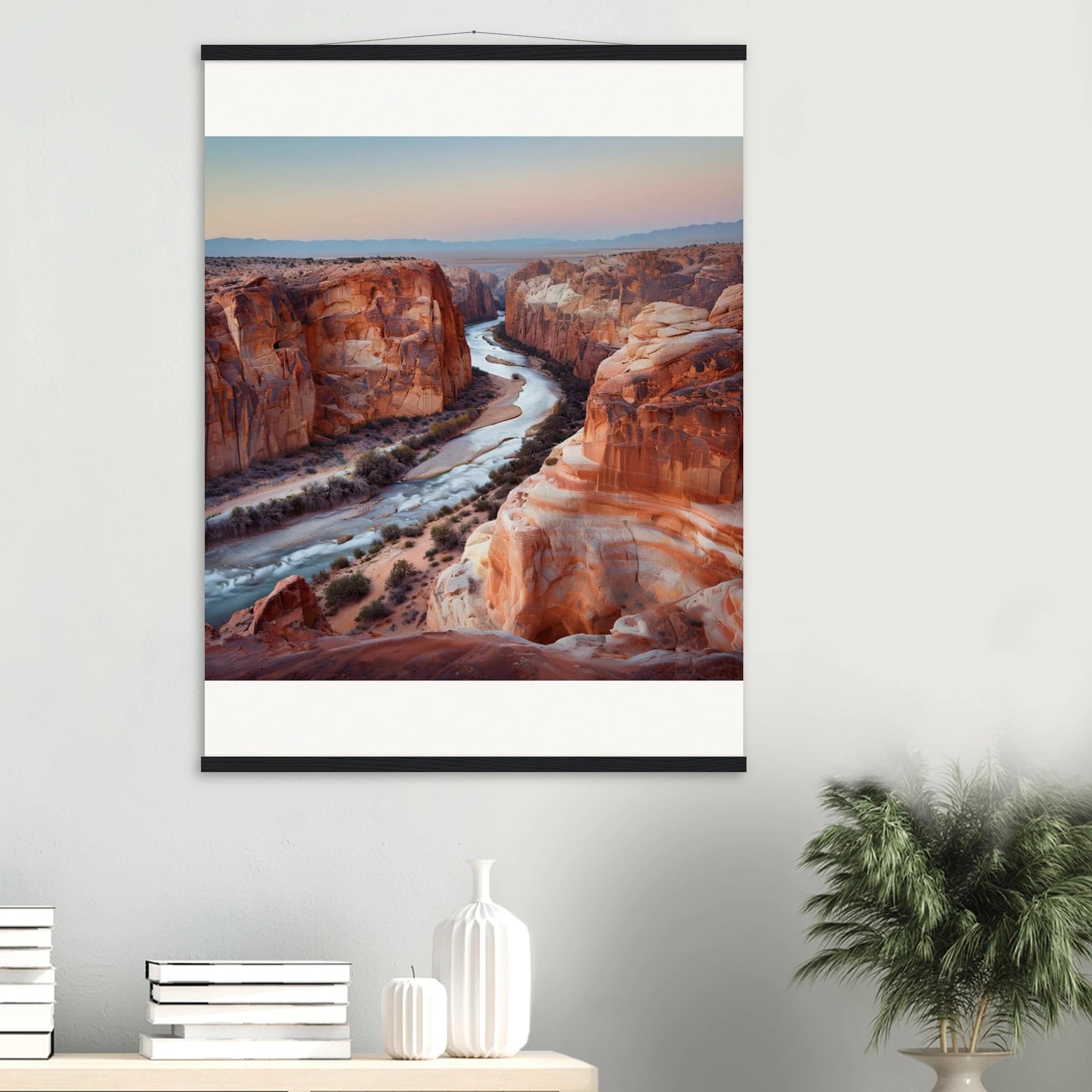 Grand Desert Canyon Wall art - 75x100 cm / 30x40″ / Museum-Quality Matte Paper Poster with Hanger - Print Material