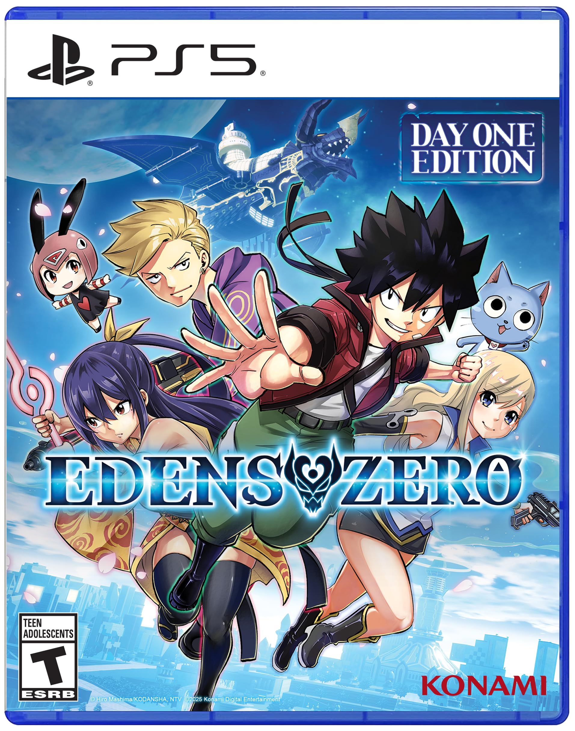 Edens Zero PS5 game Day One Edition cover featuring anime characters and spaceship by craques