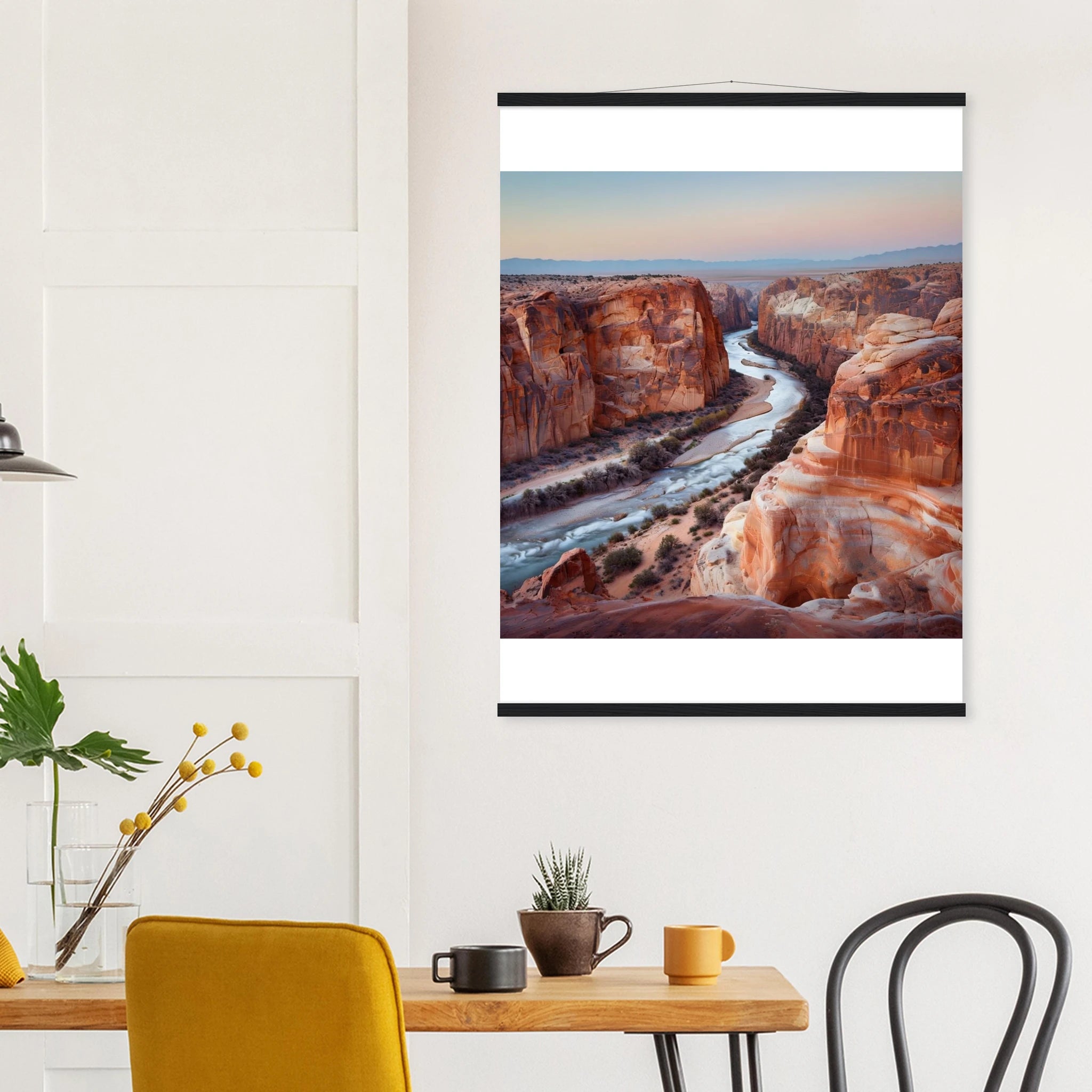 Grand Desert Canyon Wall art - 75x100 cm / 30x40″ / Premium Matte Paper Poster with Hanger - Print Material