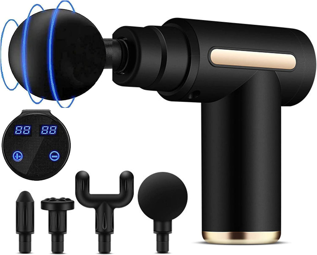 DC-eterus Deep Tissue Muscle Massage Gun with 4 Attachments