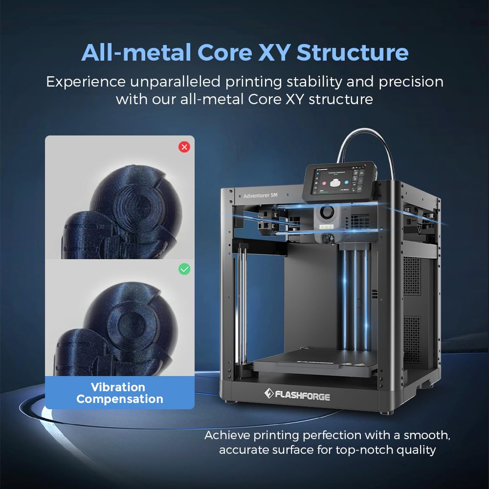 Flashforge Adventurer 5M 3D Printer by Craques - Precision & Easy