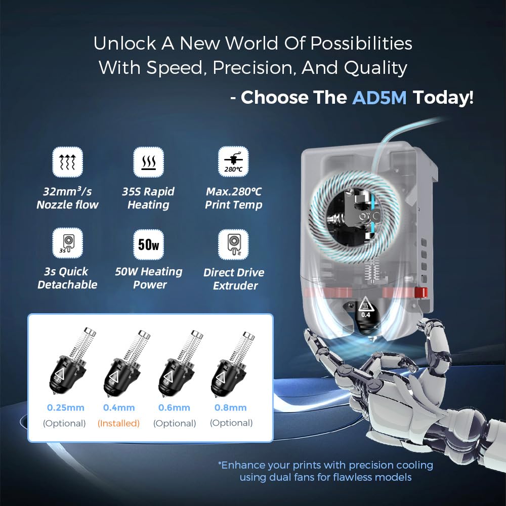 Flashforge Adventurer 5M 3D Printer by Craques - Precision & Easy