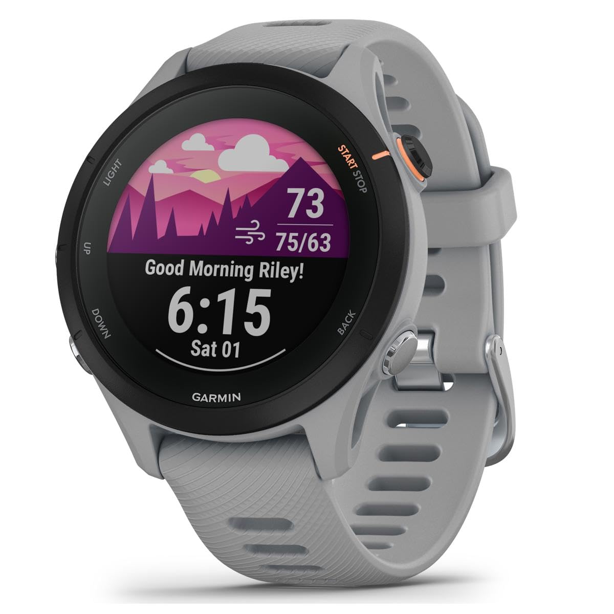 Garmin Forerunner 255 Smartwatch with Advanced Fitness Tracking - 41 MM / Powder Gray / Non-Music