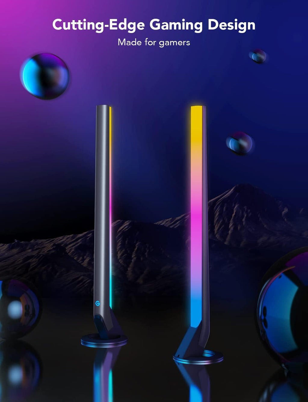 Craques RGBIC Gaming Light Bars with App Control