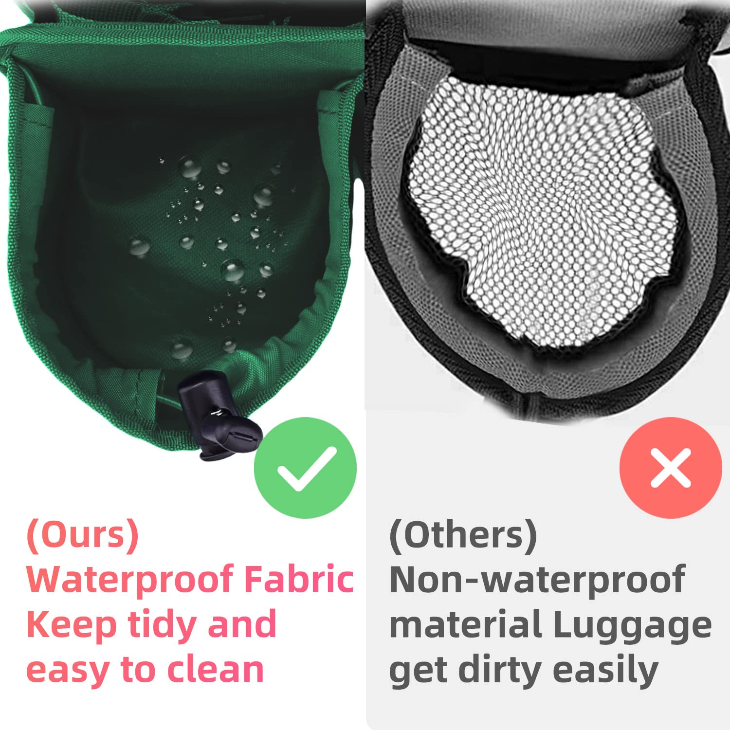 Craques travel cup holder for luggage with waterproof fabric keeps cup holder tidy and easy to clean