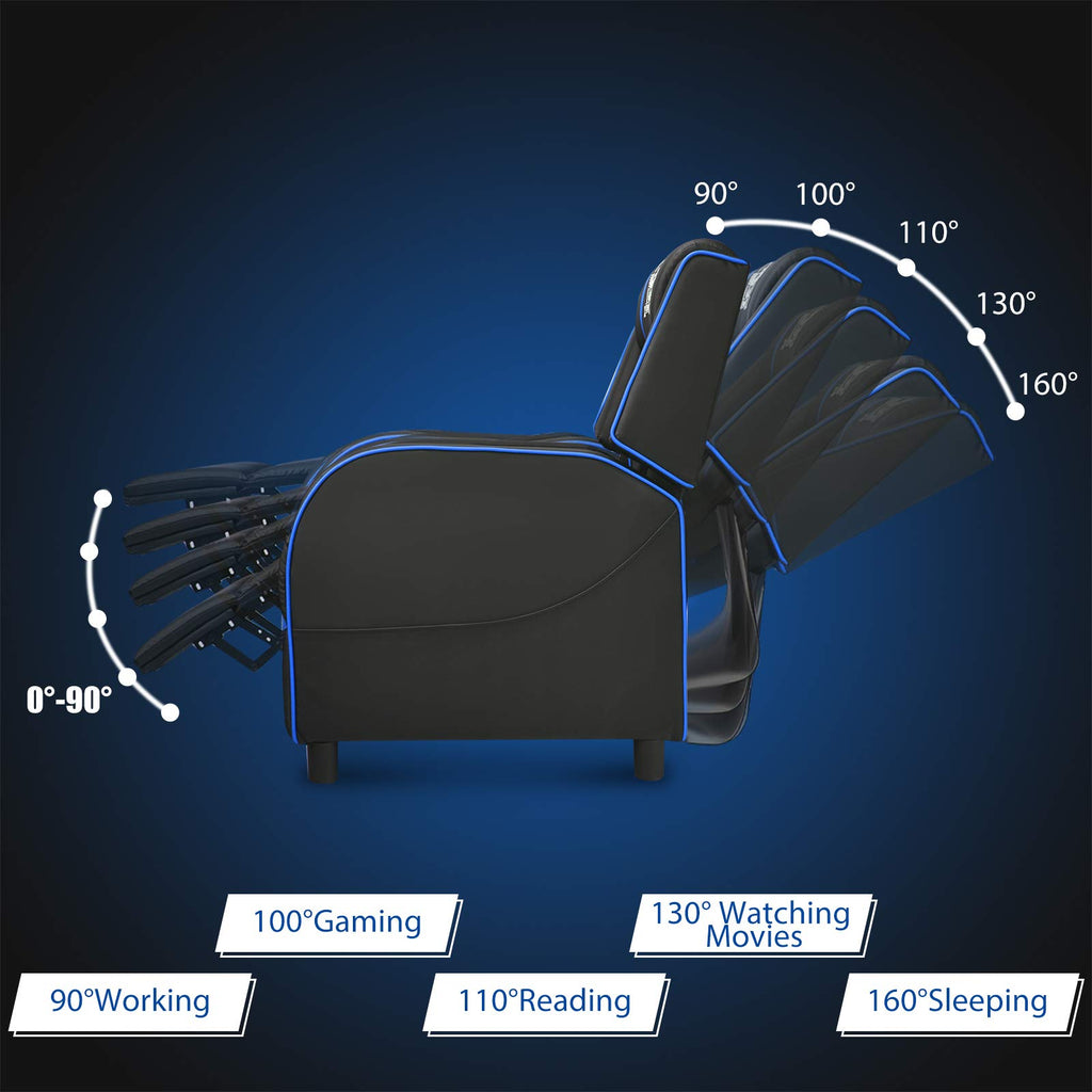 Craques Reclining Gaming Chair with Massage and Remote