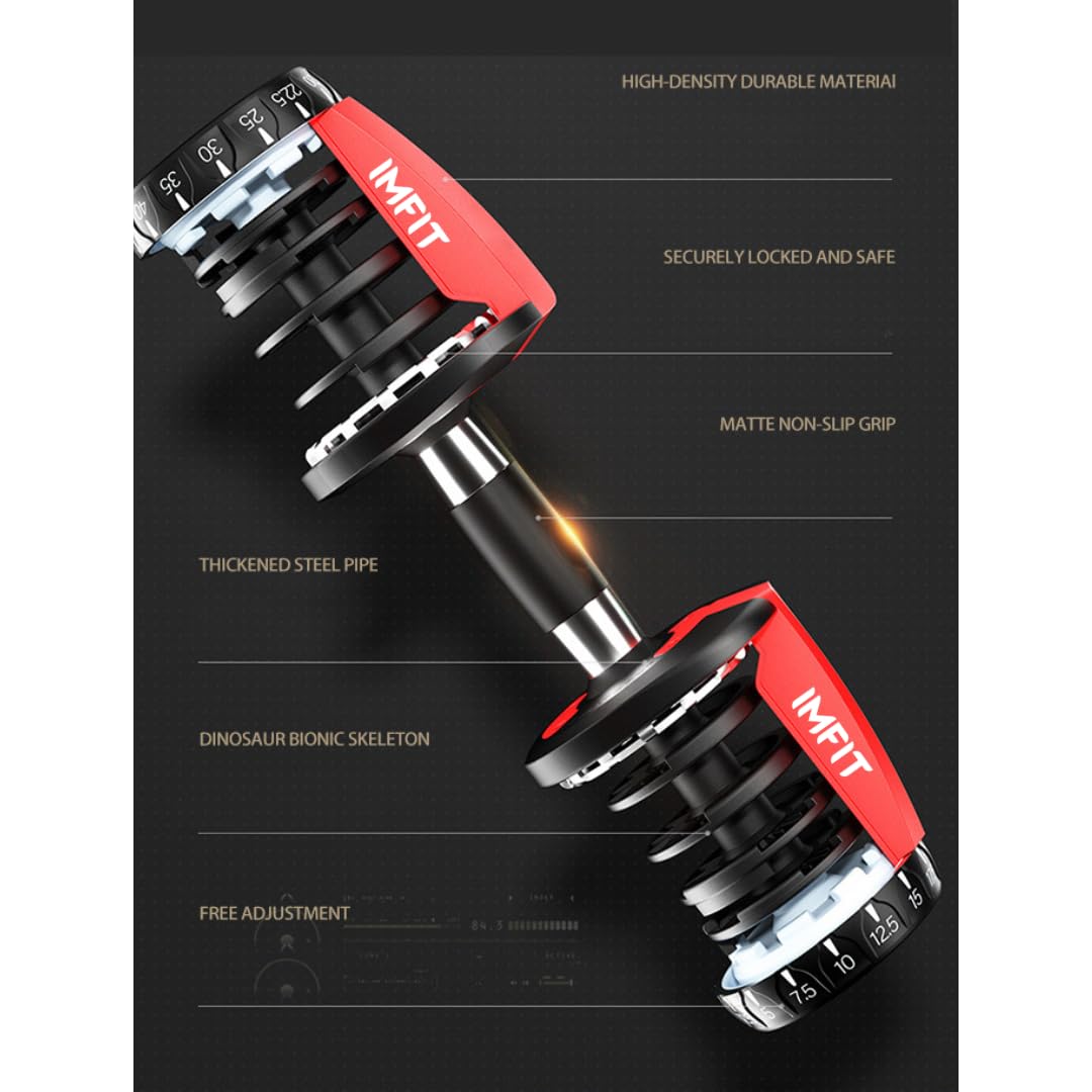 Craques adjustable dumbbells set with high-density material and secure locking mechanism
