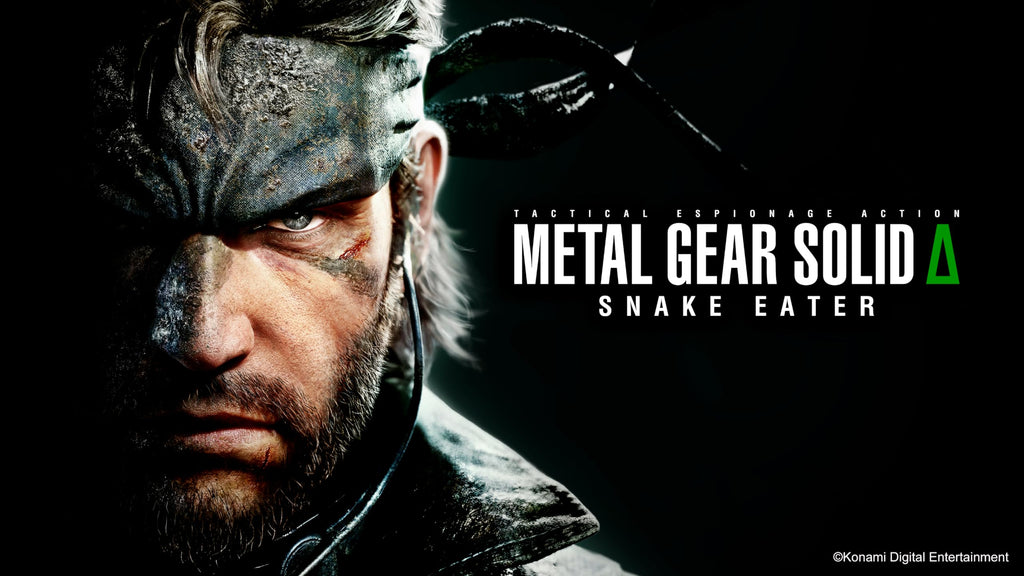 Metal Gear Solid Delta Snake Eater Xbox Series X cover featuring close-up of Snake character in tactical gear