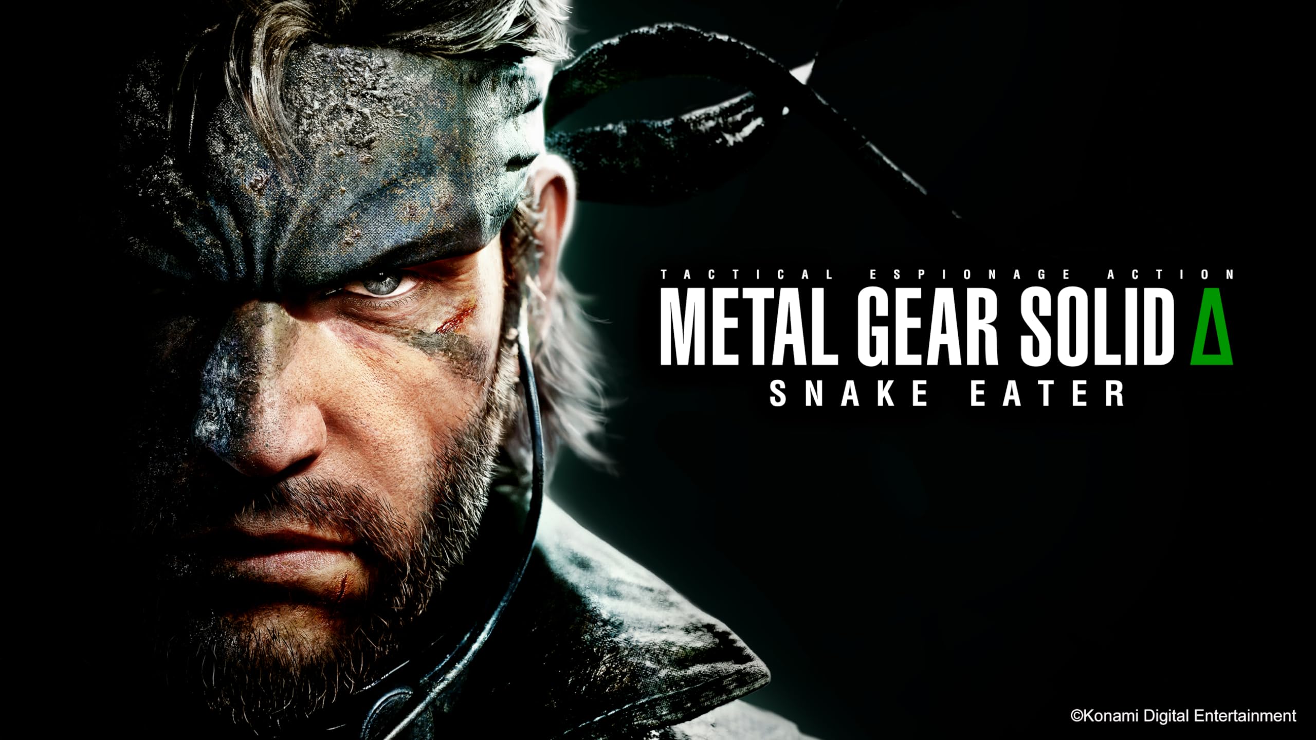 Metal Gear Solid Delta Snake Eater Xbox Series X cover featuring close-up of Snake character in tactical gear