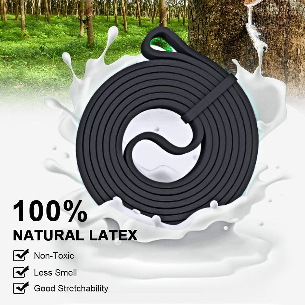 Craques black resistance bands for powerlifting made of 100% natural latex with good stretchability