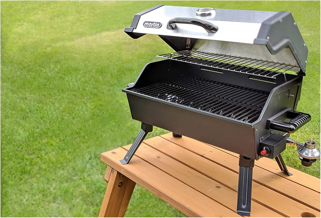 Martin Portable Propane Gas Grill with Foldable Legs