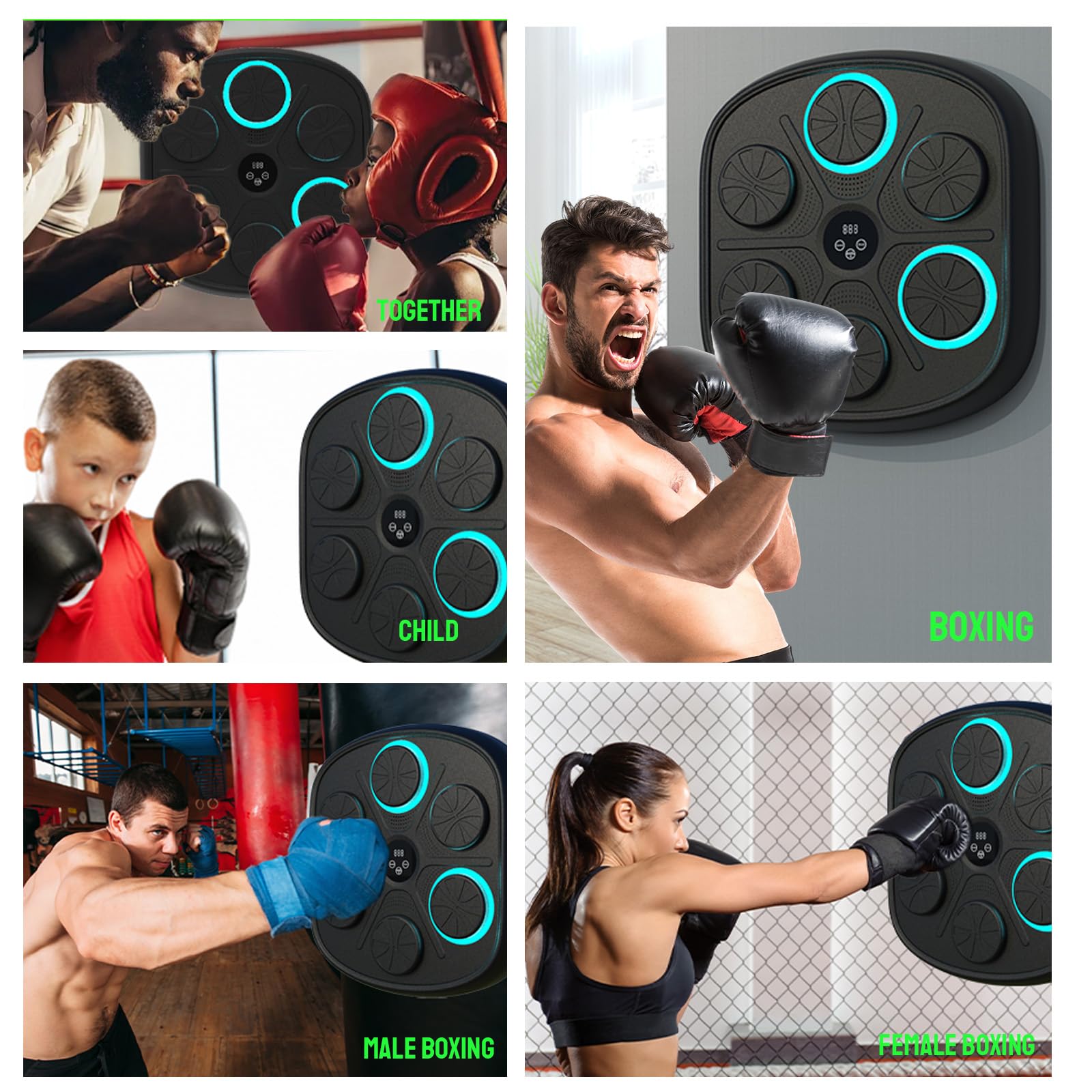craques music boxing machine wall-mounted for interactive boxing training and fitness workouts