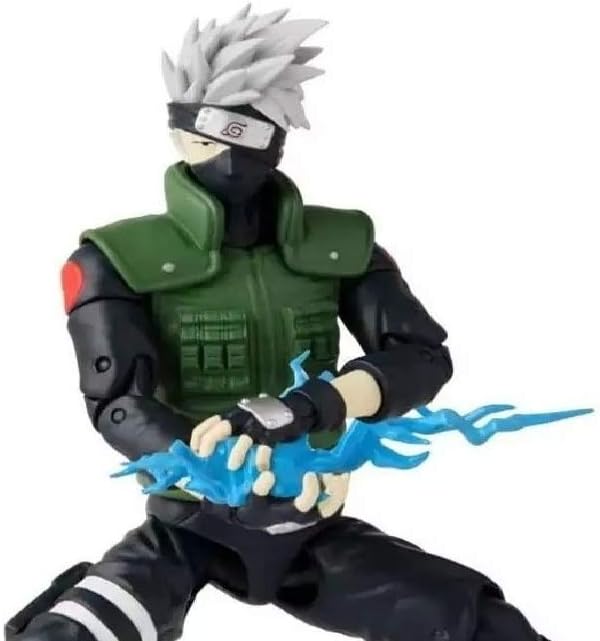 Naruto Kakashi action figure by craques showing detailed ninja outfit and blue lightning effect