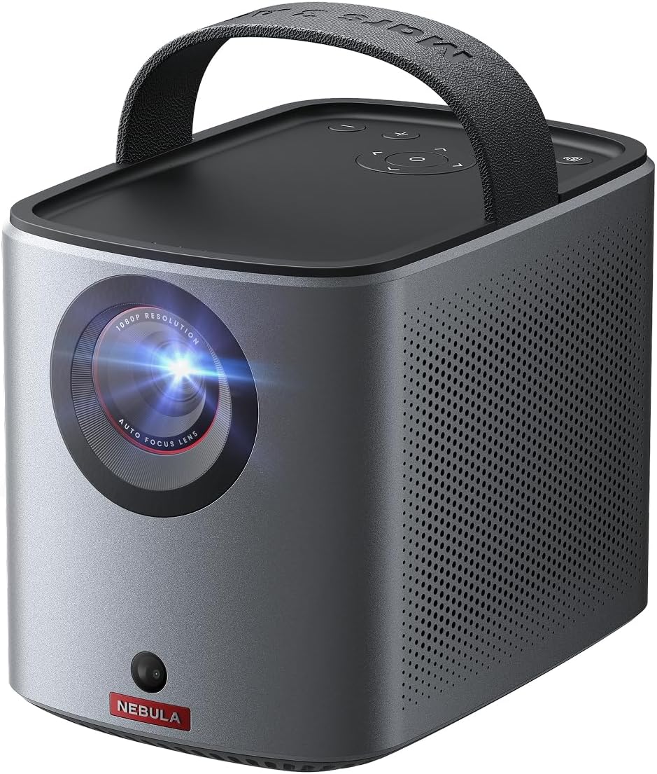 NEBULA Mars 3 Air GTV projector by craques with compact design and carrying handle