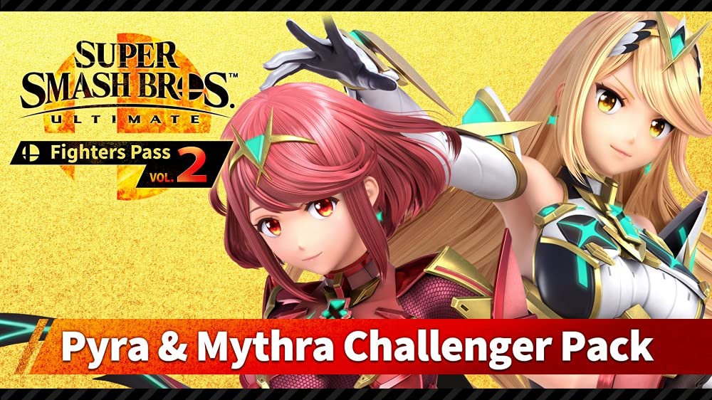 Super Smash Bros Ultimate Nintendo Switch Pyra and Mythra Challenger Pack game cover art