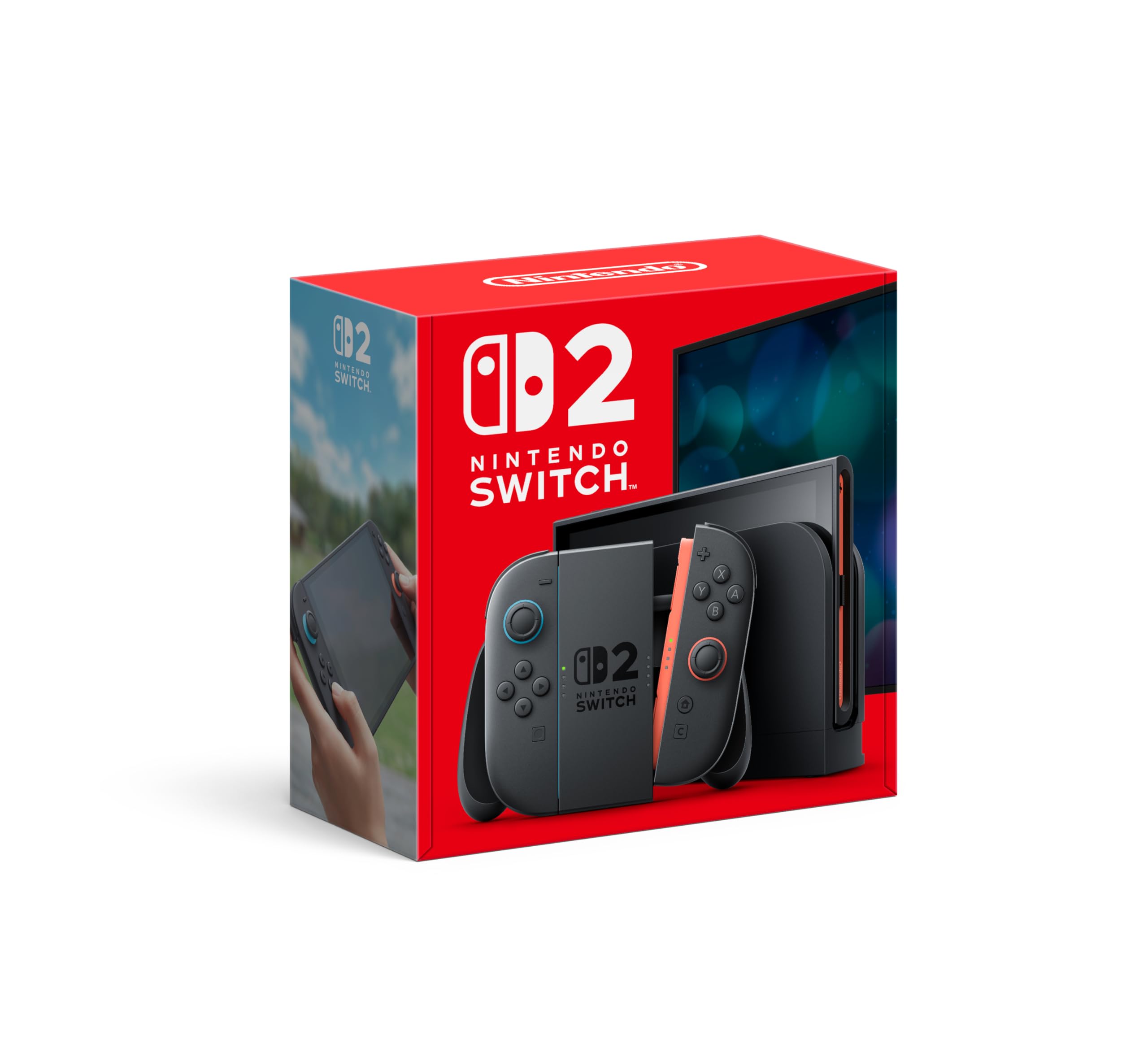 Craques Nintendo Switch 2 console bundle with Joy-Con controllers and dock in retail packaging