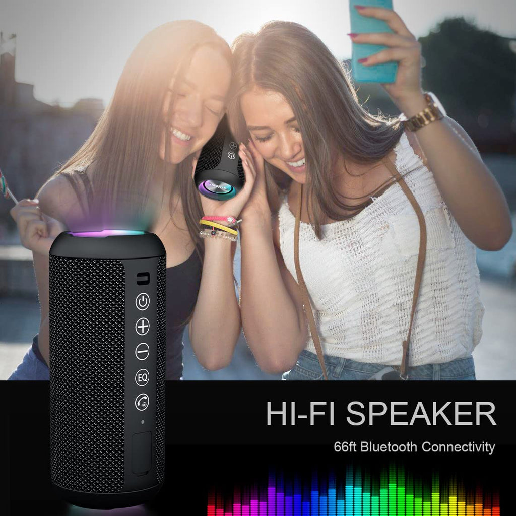 Craques portable waterproof Bluetooth speaker with hi-fi sound and 66ft Bluetooth connectivity