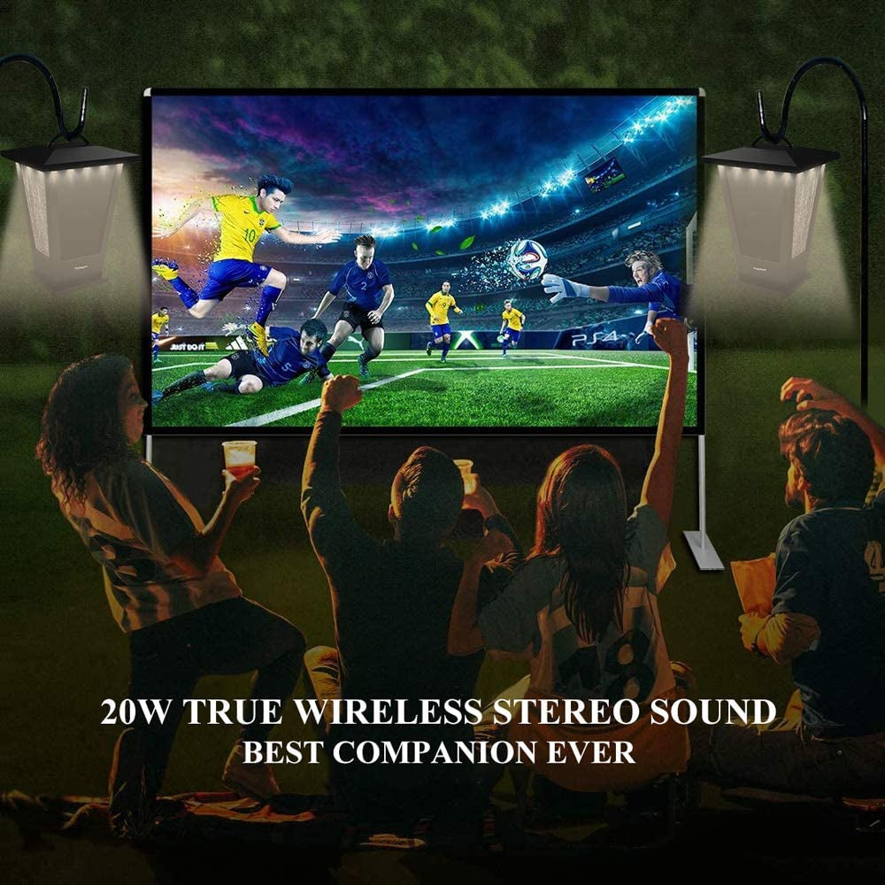 craques waterproof Bluetooth speakers outdoor delivering 20W true wireless stereo sound for outdoor gatherings