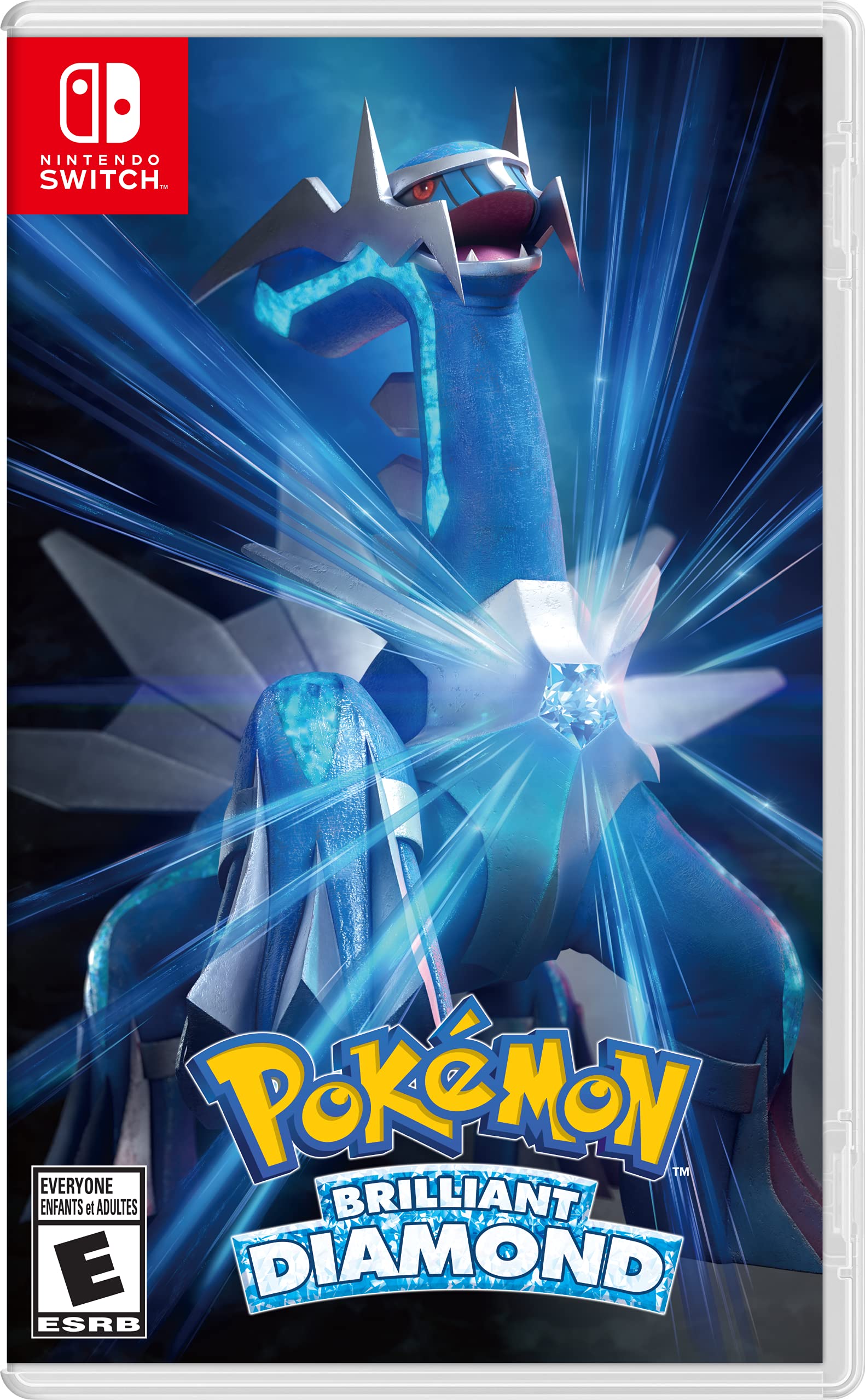 Pokémon Brilliant Diamond game case featuring Dialga for Pokémon Legends Arceus Nintendo Switch