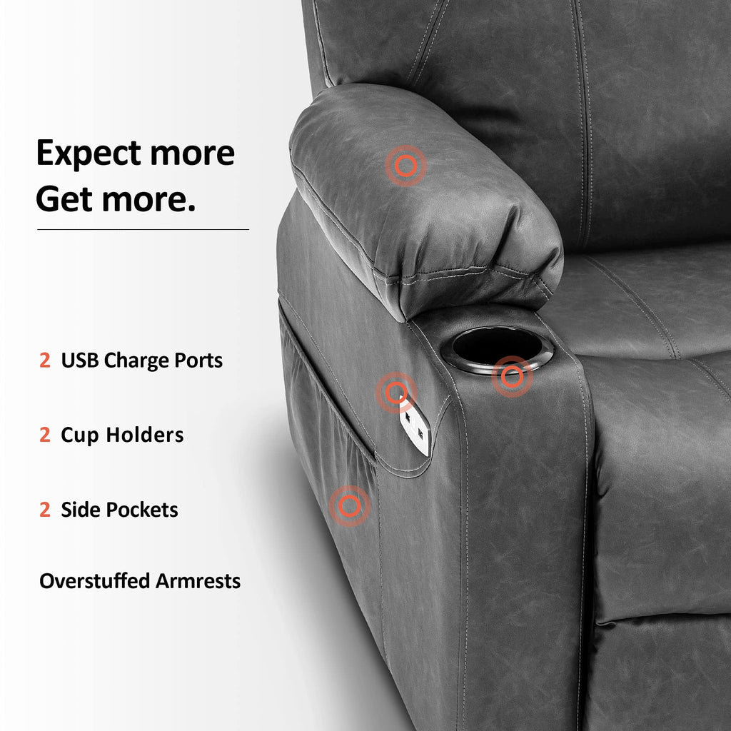 Craques Power Lift Recliner with Massage and Heat