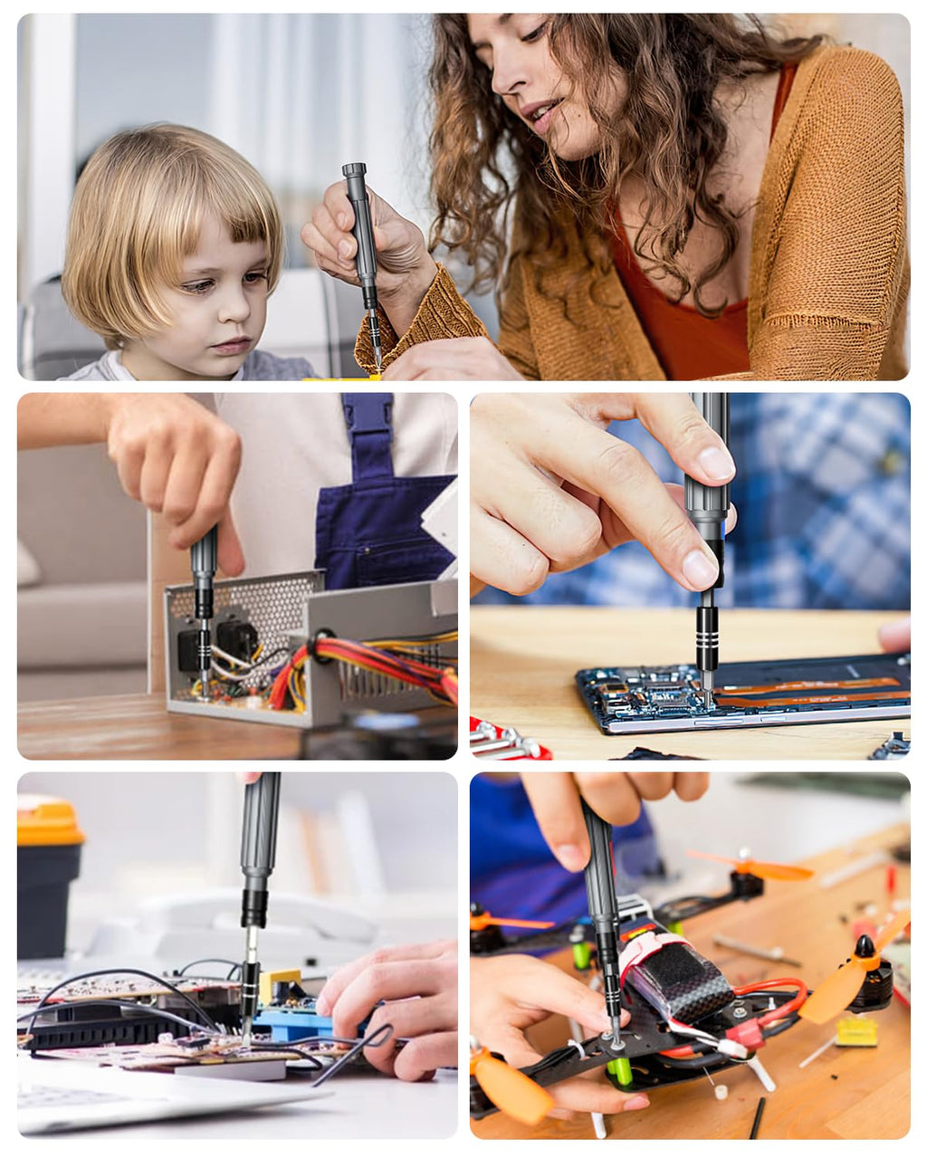 Craques precision screwdriver set used for electronics repair and hobby projects by adults and children