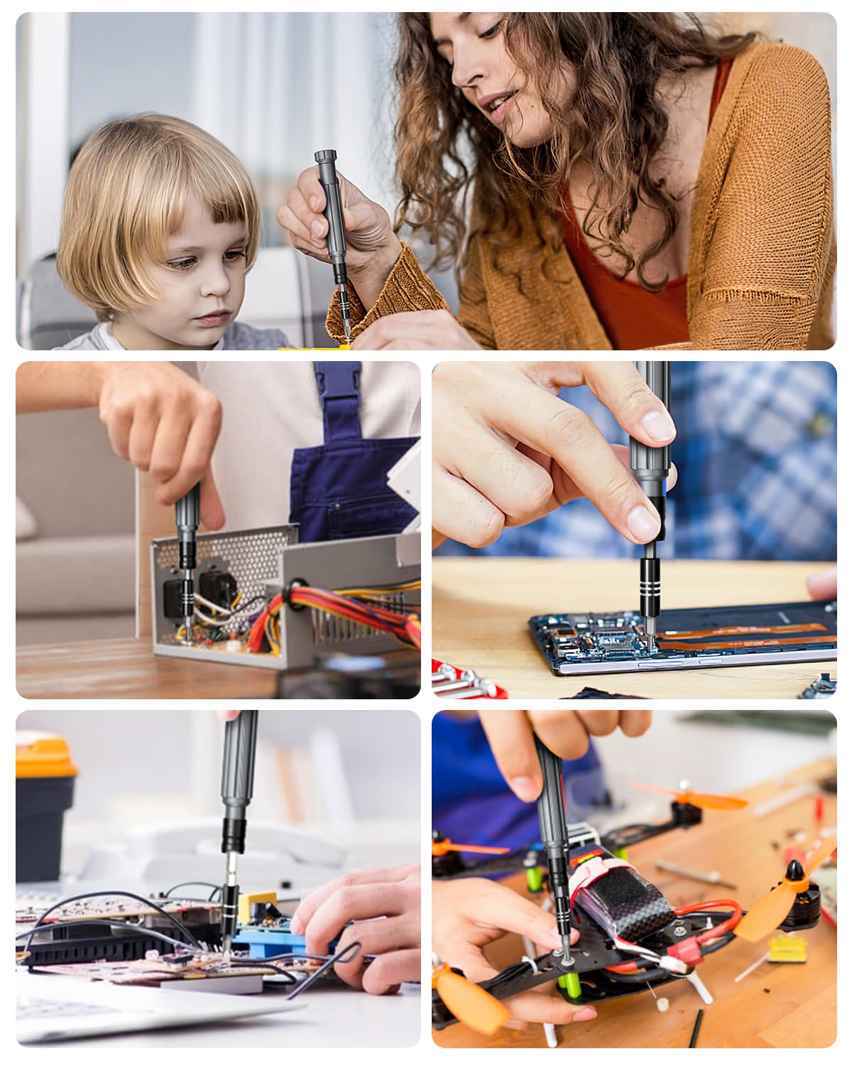 Craques precision screwdriver set used for electronics repair and hobby projects by adults and children