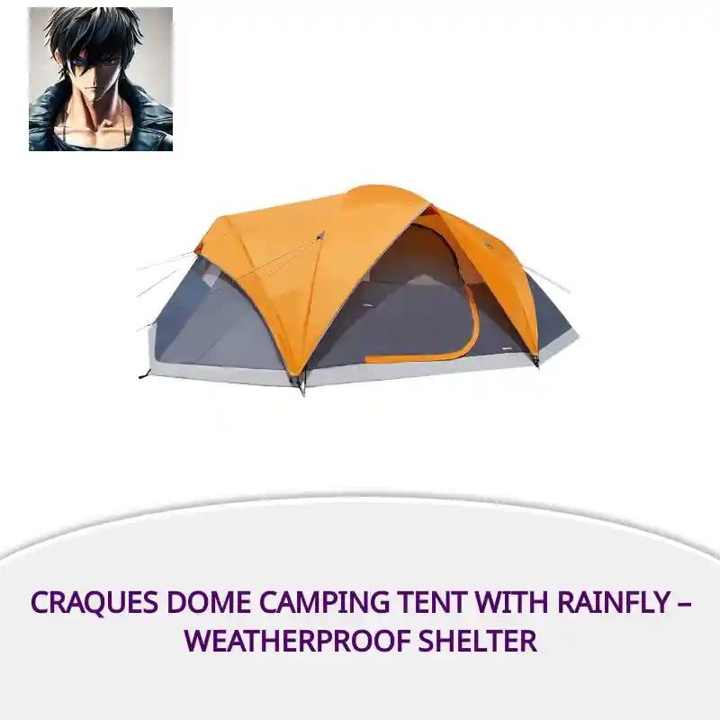 Craques Dome Camping Tent with Rainfly &ndash; Weatherproof Shelter by@Outfy