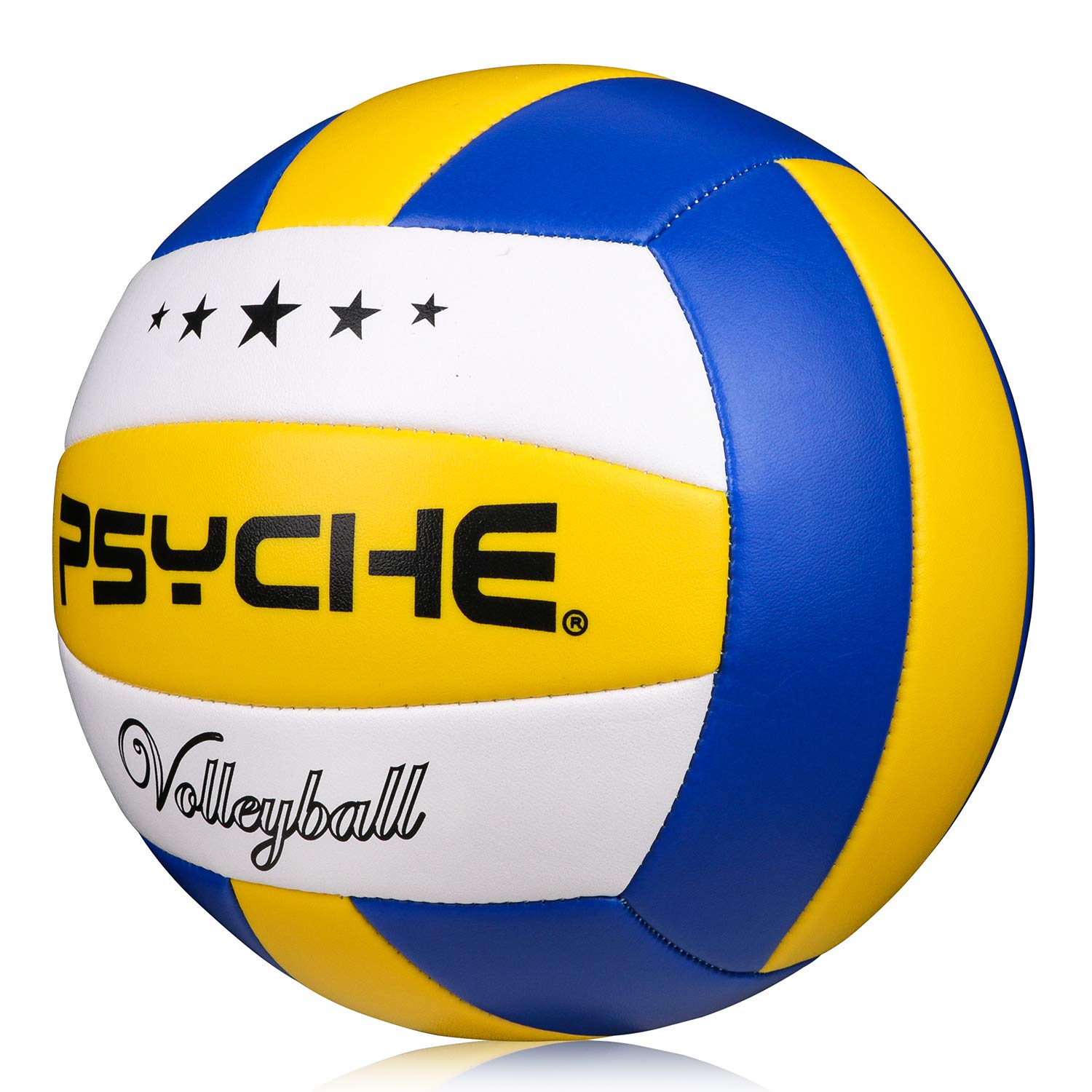 Craques official size 5 volleyball in blue yellow and white with Psyche branding
