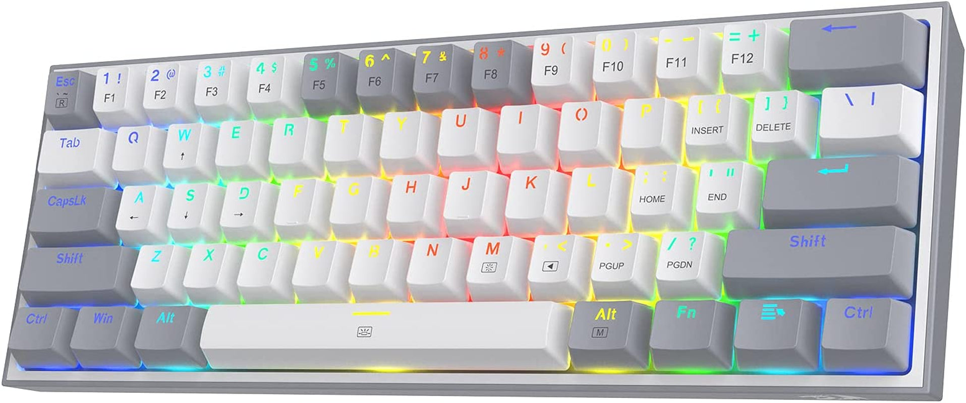 Craques 60% mechanical gaming keyboard with RGB backlit keys and compact design