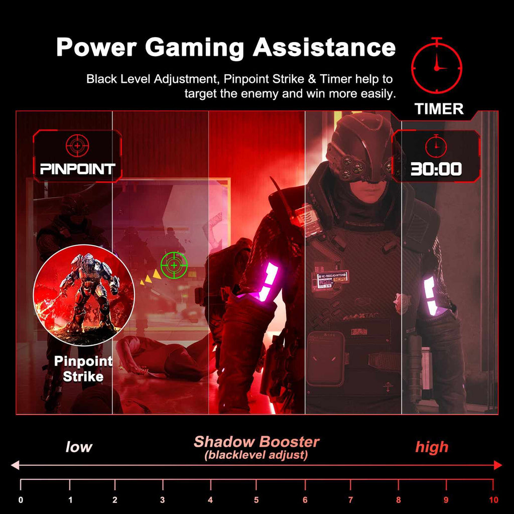 Craques 27 Inch Curved Gaming Monitor with 180Hz refresh rate, 1ms response time, Full HD display, built-in speakers, and immersive curved design