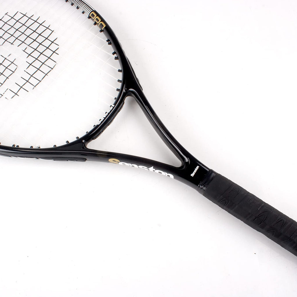 Black 27 inch tennis racket for adults with ergonomic grip and durable frame by craques