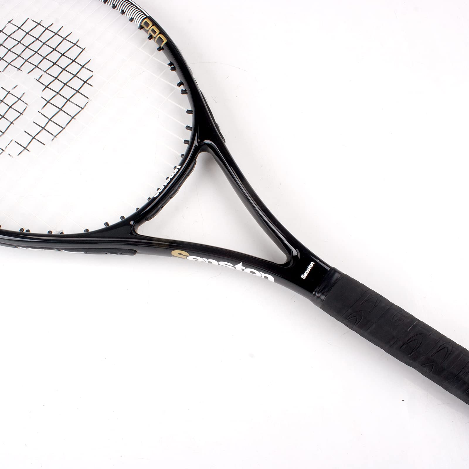 Black 27 inch tennis racket for adults with ergonomic grip and durable frame by craques