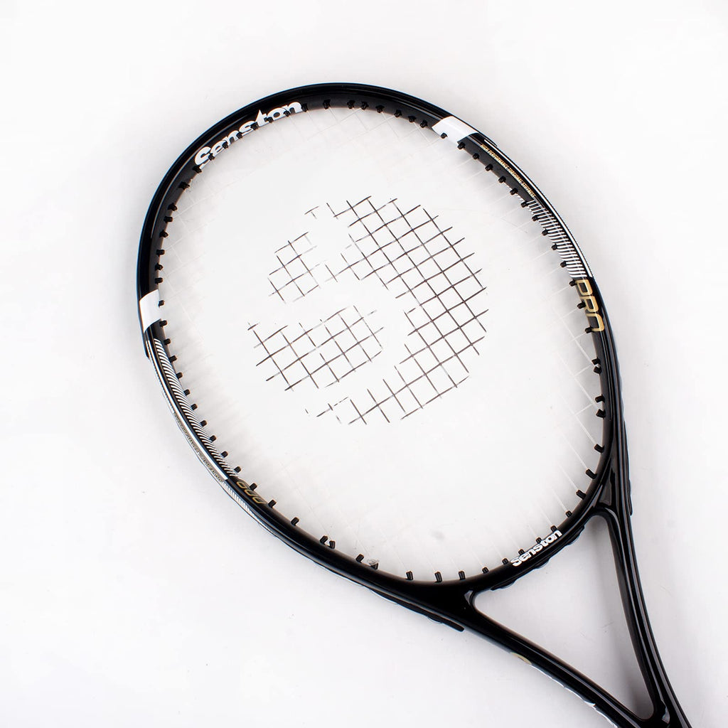 craques 27 inch tennis racket for adults with black frame and white strings design