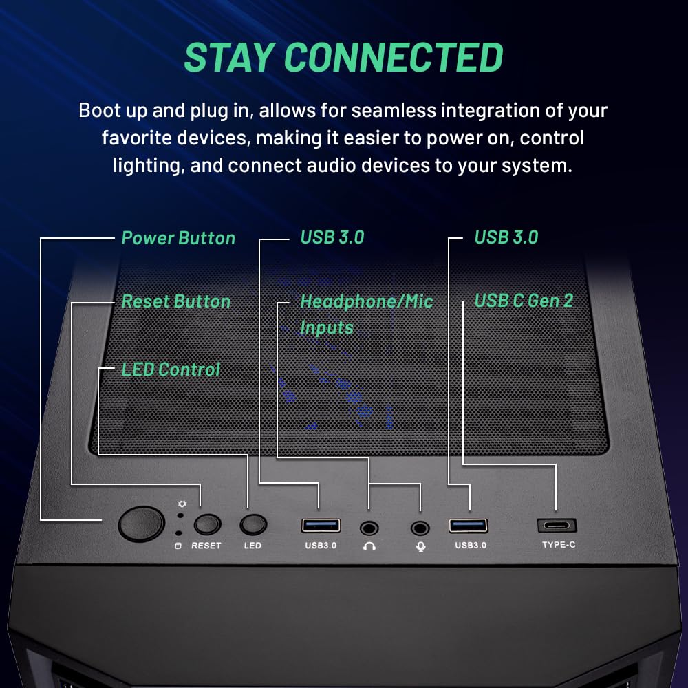 Craques Skytech Archangel Gaming PC with RGB Cooling