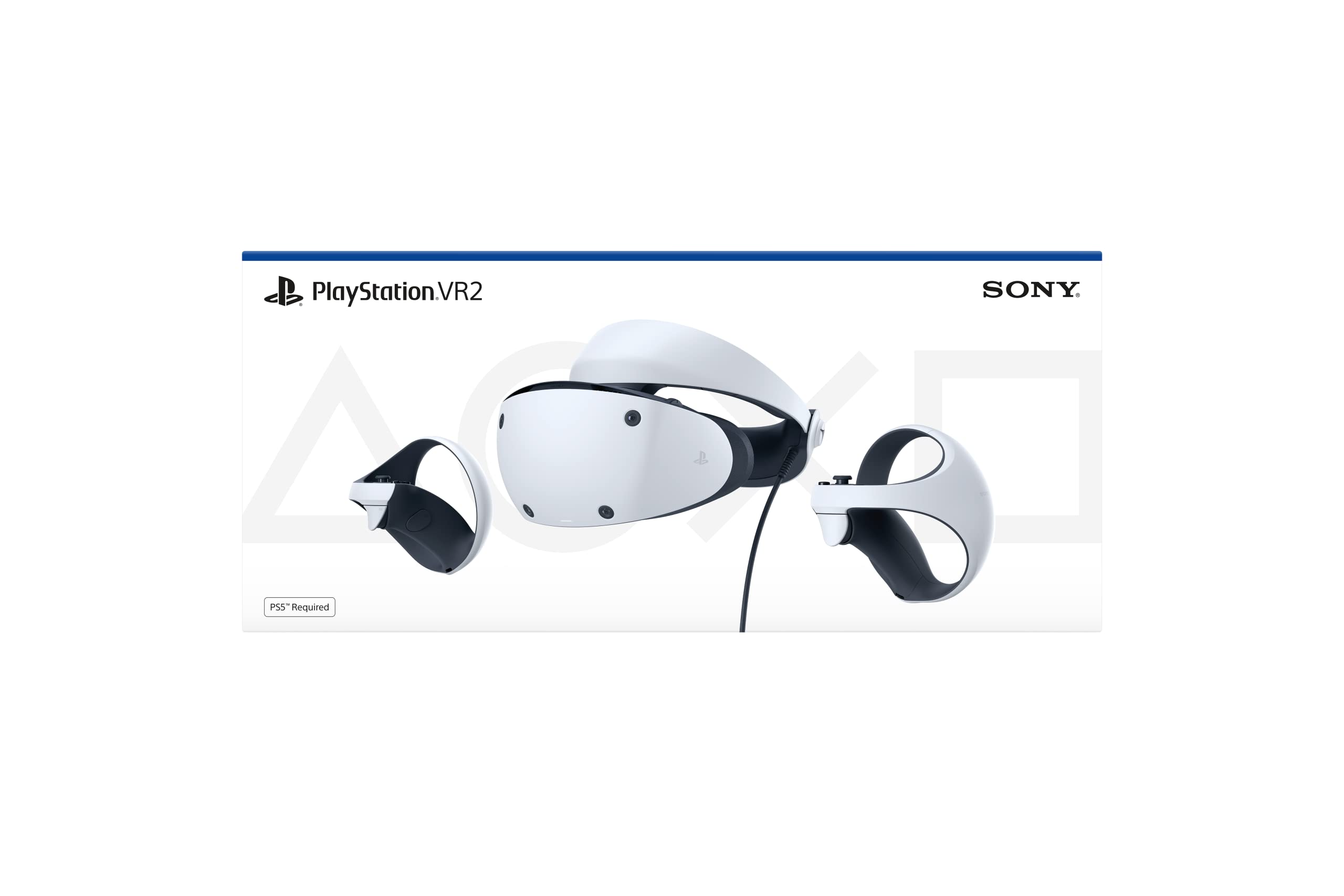 Sony PlayStation VR2 Horizon Call of the Mountain bundle with white VR headset and controllers