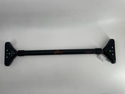 Craques black pull up bar no screws for easy door frame installation and workouts at home