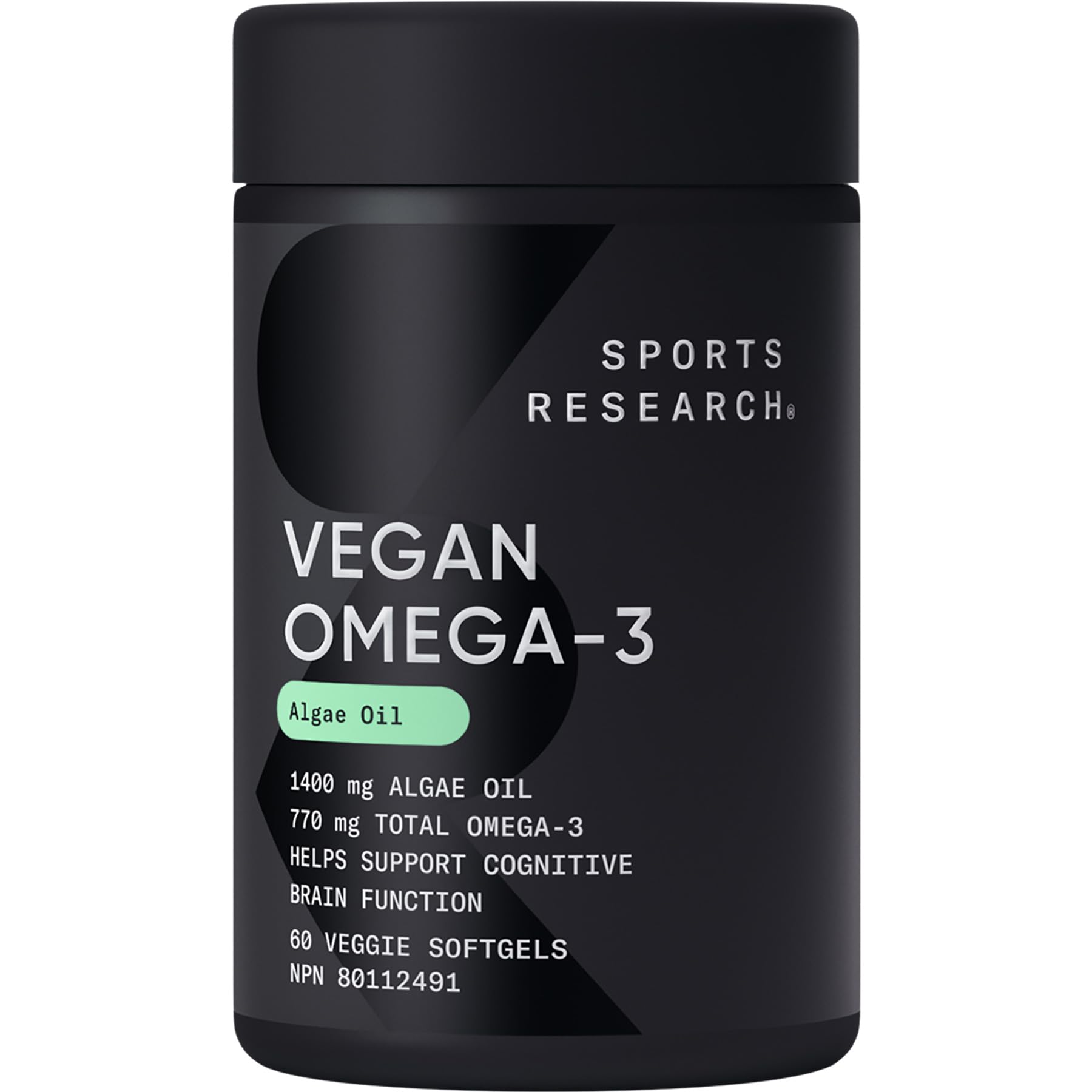 Craques vegan omega 3 algae oil supplement bottle with triple strength omega 3 fish oil benefits