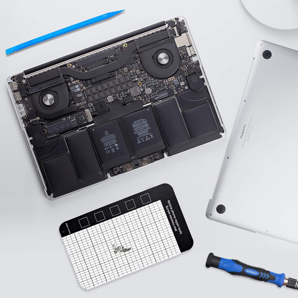 craques electronics precision screwdriver set with blue handle and tools for laptop repair