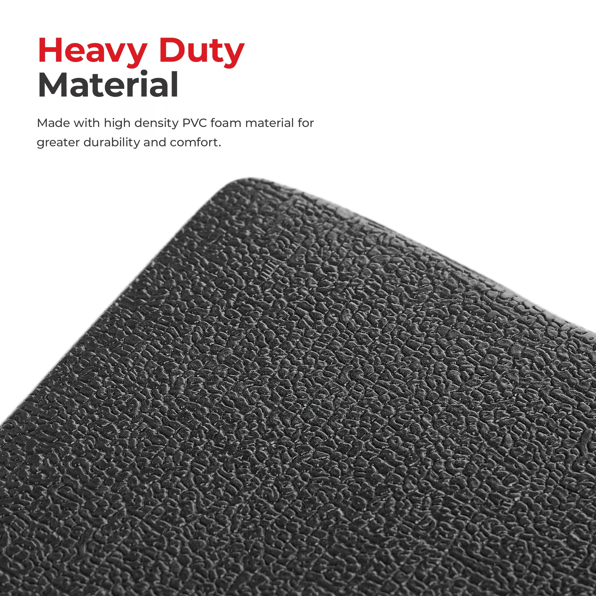 Close-up of textured high density PVC foam material on mini stepper for home use by craques