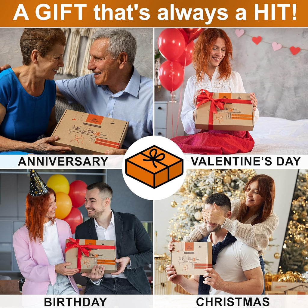 Craques Wood Phone Docking Station for Men with Organizer - Bourbon Brown