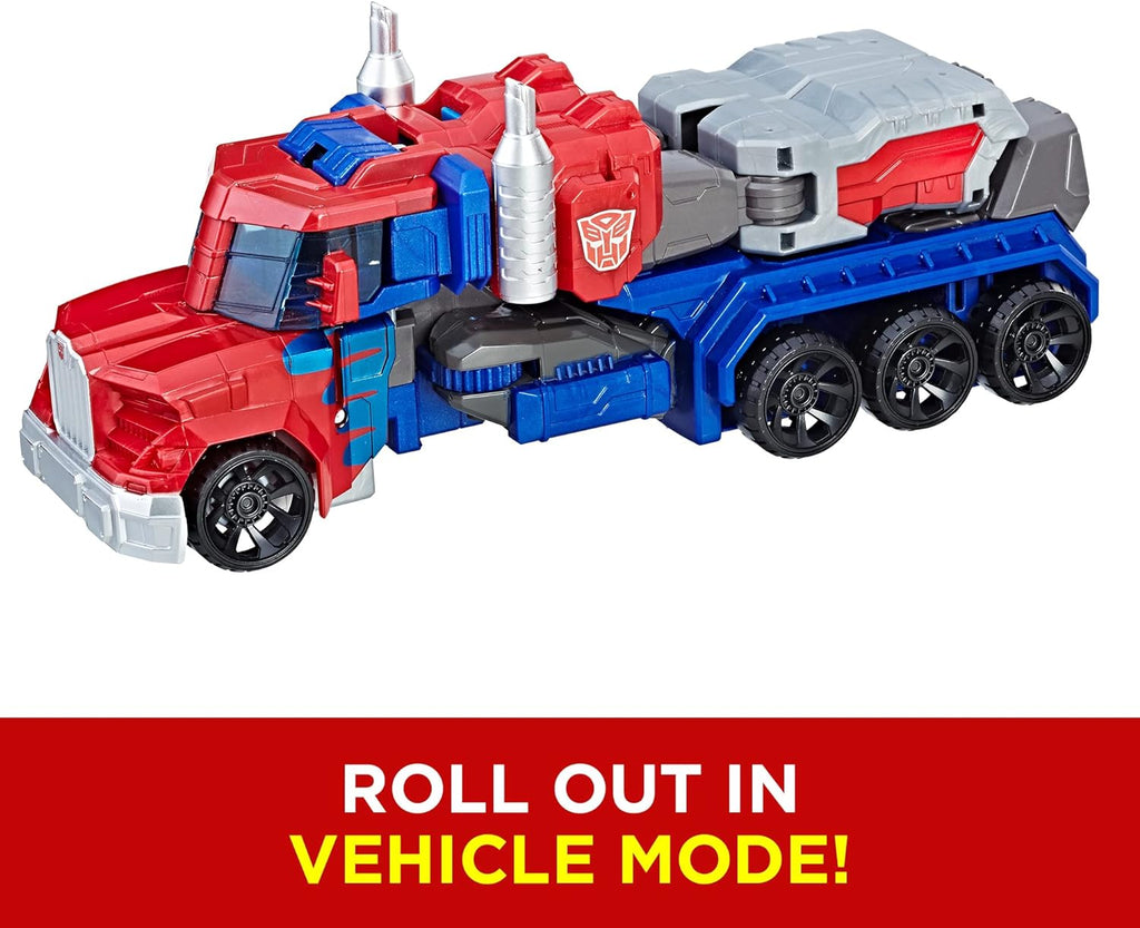 Optimus Prime action figure in red and blue truck vehicle mode by craques