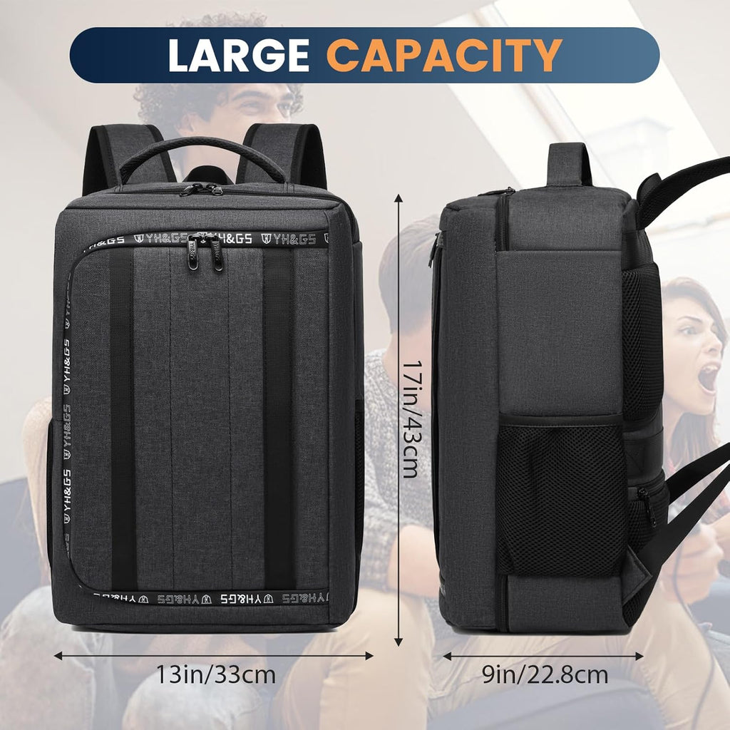 Craques travel backpack for PS5 in dark gray with large capacity and multiple compartments