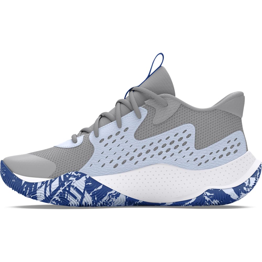Under Armour Jet 23 Basketball Shoes - Lightweight Durable - 11.5 Women/10 Men / (104) Mod Gray/Nimbus Blue/Tech Blue