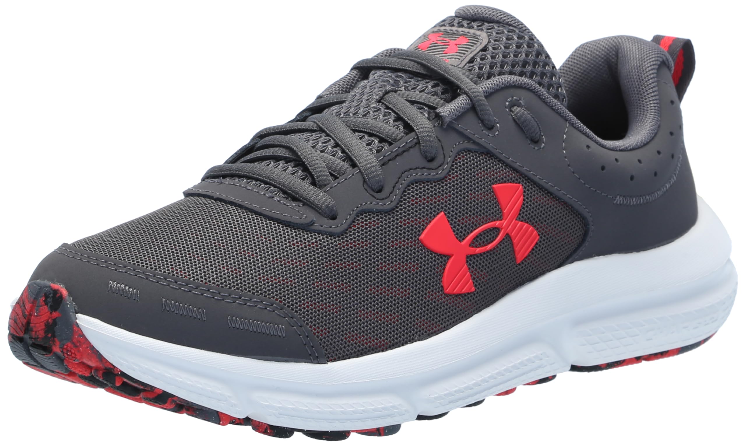 Under Armour Mens Charged Assert 10 Running Shoes - 15 / (109) Castlerock/Castlerock/Racer Red