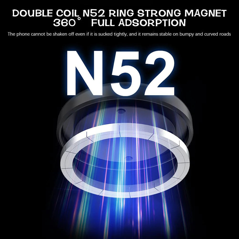 Double coil N52 ring strong magnet with 360 degree magnetic phone holder for stable phone grip